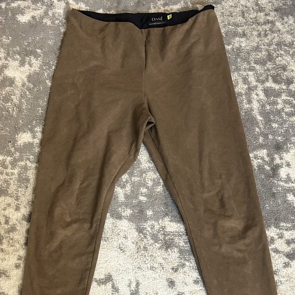 Lysse Women's Tan Suede Leggings Extra Large (16-18)